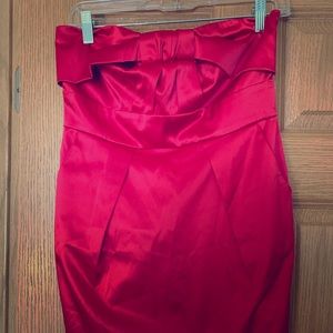 Solemio Red Mini Dress